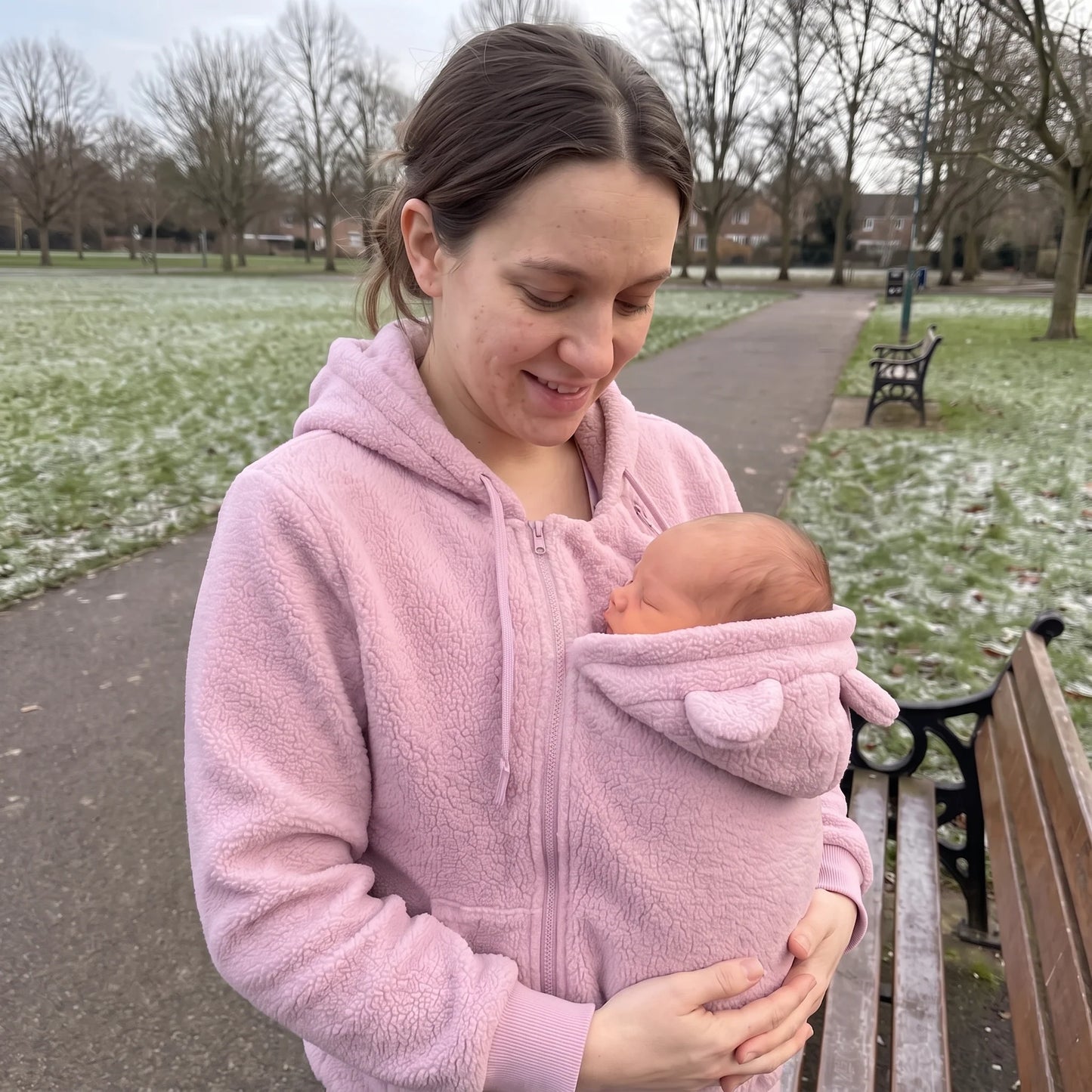 Capcarry Fleece Hoodie for Two